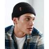 imageFURTALK Fisherman Beanie for Men Women Sytlish Short Cuff Knittet Watch Cap Winter HatsBlack
