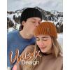 imageFURTALK Fisherman Beanie for Men Women Sytlish Short Cuff Knittet Watch Cap Winter HatsBrown