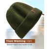 imageFURTALK Fisherman Beanie for Men Women Sytlish Short Cuff Knittet Watch Cap Winter HatsGreen