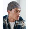 imageFURTALK Fisherman Beanie for Men Women Sytlish Short Cuff Knittet Watch Cap Winter HatsGrey