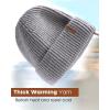 imageFURTALK Fisherman Beanie for Men Women Sytlish Short Cuff Knittet Watch Cap Winter HatsGrey