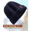 imageFURTALK Fisherman Beanie for Men Women Sytlish Short Cuff Knittet Watch Cap Winter HatsNavy