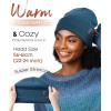 imageFURTALK Satin Lined Beanie for Women Men Knit Beanie Hat Acrylic Winter Hats Warm Slouchy Skull CapBlue