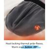 imageFURTALK Winter Hats for Men Women Fleece Lined Beanie Warm Cuffed Outdoor Skull CapBlack