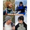 imageFURTALK Winter Hats for Men Women Fleece Lined Beanie Warm Cuffed Outdoor Skull CapCamel