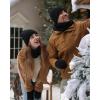 imageFURTALK Winter Knit Beanie Hat Sacrf Touch Screen Gloves Set Soft Fleece Lining Warm Beanie Unisex Winter SetBlack