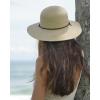 imageFURTALK Womens Wide Brim Sun Hat with Wind Lanyard UPF Summer Straw Sun Hats for WomenAdbeige