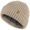imageFURTALK Beanie for Men Women Thick Winter Unisex Cuffed Beanie Knit Hats Soft Warm Ski HatsKhaki
