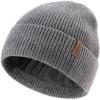 imageFURTALK Winter Hats for Men Women Fleece Lined Beanie Warm Cuffed Outdoor Skull CapMixed Dark Grey