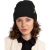 imageFURTALK Beanie Hats for Women Men Winter Hats Womens Knitted Slouchy Beanies Cuffed Skull Cap Warm Ski HatBlack