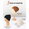 imageFURTALK Beanie Hats for Women Men Winter Hats Womens Knitted Slouchy Beanies Cuffed Skull Cap Warm Ski HatBlack