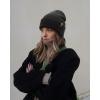 imageFURTALK Beanie Hats for Women Men Winter Hats Womens Knitted Slouchy Beanies Cuffed Skull Cap Warm Ski HatBlack