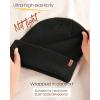 imageFURTALK Beanie Hats for Women Men Winter Hats Womens Knitted Slouchy Beanies Cuffed Skull Cap Warm Ski HatBlack