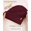 imageFURTALK Beanie Hats for Women Men Winter Hats Womens Knitted Slouchy Beanies Cuffed Skull Cap Warm Ski HatBlack Berry