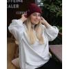 imageFURTALK Beanie Hats for Women Men Winter Hats Womens Knitted Slouchy Beanies Cuffed Skull Cap Warm Ski HatBlack Berry