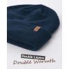 imageFURTALK Beanie Hats for Women Men Winter Hats Womens Knitted Slouchy Beanies Cuffed Skull Cap Warm Ski HatBlue