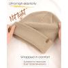 imageFURTALK Beanie Hats for Women Men Winter Hats Womens Knitted Slouchy Beanies Cuffed Skull Cap Warm Ski HatBurlywood