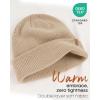 imageFURTALK Beanie Hats for Women Men Winter Hats Womens Knitted Slouchy Beanies Cuffed Skull Cap Warm Ski HatBurlywood