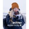 imageFURTALK Beanie Hats for Women Men Winter Hats Womens Knitted Slouchy Beanies Cuffed Skull Cap Warm Ski HatCaramel