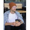 imageFURTALK Beanie Hats for Women Men Winter Hats Womens Knitted Slouchy Beanies Cuffed Skull Cap Warm Ski HatCaramel