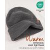 imageFURTALK Beanie Hats for Women Men Winter Hats Womens Knitted Slouchy Beanies Cuffed Skull Cap Warm Ski HatMixed Dark Gray