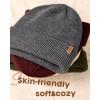 imageFURTALK Beanie Hats for Women Men Winter Hats Womens Knitted Slouchy Beanies Cuffed Skull Cap Warm Ski HatMixed Dark Gray