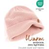 imageFURTALK Beanie Hats for Women Men Winter Hats Womens Knitted Slouchy Beanies Cuffed Skull Cap Warm Ski HatPink