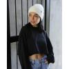 imageFURTALK Beanie Hats for Women Men Winter Hats Womens Knitted Slouchy Beanies Cuffed Skull Cap Warm Ski HatWhite
