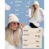 imageFURTALK Beanie Hats for Women Men Winter Hats Womens Knitted Slouchy Beanies Cuffed Skull Cap Warm Ski HatWhite