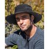 imageFURTALK Mens Bucket Sun Hat UPF 80 Wide Brim Hiking Fishing Beach Outdoor HatsBlack