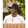 imageFURTALK Mens Bucket Sun Hat UPF 80 Wide Brim Hiking Fishing Beach Outdoor HatsBlack