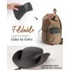 imageFURTALK Mens Bucket Sun Hat UPF 80 Wide Brim Hiking Fishing Beach Outdoor HatsDark Grey
