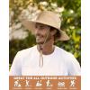 imageFURTALK Mens Bucket Sun Hat UPF 80 Wide Brim Hiking Fishing Beach Outdoor HatsKhaki