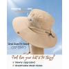 imageFURTALK Mens Bucket Sun Hat UPF 80 Wide Brim Hiking Fishing Beach Outdoor HatsKhaki