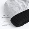 imageFURTALK Ponytail Beanies for Women Messy Bun Winter Hat with Tail Hole Warm Lined Knit Skull Beanie Outdoor Runner CapBlack
