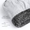 imageFURTALK Ponytail Beanies for Women Messy Bun Winter Hat with Tail Hole Warm Lined Knit Skull Beanie Outdoor Runner CapBlack Grey