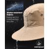 imageFURTALK Sun Hats for Men Fishing Hat UPF 80 Foldable Wide Brim Outdoor Hiking Beach Summer HatsKhaki