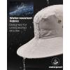 imageFURTALK Sun Hats for Men Fishing Hat UPF 80 Foldable Wide Brim Outdoor Hiking Beach Summer HatsLight Grey