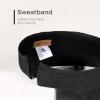 imageFURTALK Sun Visor Hats for Women Wide Brim Straw Visors Womens Foldable Beach Visors Summer Packable Ponytail Beach HatBlack