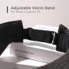 imageFURTALK Sun Visor Hats for Women Wide Brim Straw Visors Womens Foldable Beach Visors Summer Packable Ponytail Beach HatBlack