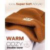 imageFURTALK Unisex Beanie for Women Men Knit Cuffed Winter Hats Soft Warm Cute Ski Skull CapsCaramel