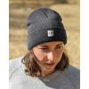 imageFURTALK Unisex Beanie for Women Men Knit Cuffed Winter Hats Soft Warm Cute Ski Skull CapsDark Grey