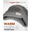 imageFURTALK Unisex Beanie for Women Men Knit Cuffed Winter Hats Soft Warm Cute Ski Skull CapsDark Grey