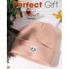 imageFURTALK Unisex Beanie for Women Men Knit Cuffed Winter Hats Soft Warm Cute Ski Skull CapsPink