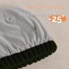 imageFURTALK Womens Winter Beanie Hat Fleece Lined Faux Fur Pom Pom Knitted Warm Beanie for WomenPine Green