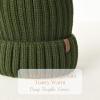 imageFURTALK Womens Winter Beanie Hat Fleece Lined Faux Fur Pom Pom Knitted Warm Beanie for WomenPine Green