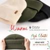 imageFURTALK Womens Winter Warm Satin Lined Beanie Hats Silk Lining Unisex Knit Slouchy CapsBlackbeigegreen