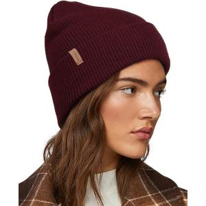 imageFURTALK Beanie Hats for Women Men Winter Hats Womens Knitted Slouchy Beanies Cuffed Skull Cap Warm Ski HatBlack Berry