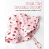 imageFURTALK Baby Girl Wide Brim Sun Hat with UPF 50 Toddler Baby Sun ProtectionStrawberry