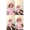imageFURTALK Baby Girl Wide Brim Sun Hat with UPF 50 Toddler Baby Sun ProtectionStrawberry